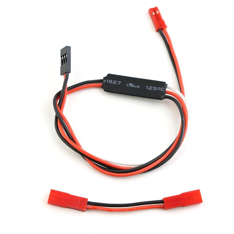 3CH afstandsbediening lier met hoogspanningskabel voor 1/10 Axiale SCX10 TRX4, Plug & Play RC Crawler Upgrade Onderdelen: WIT