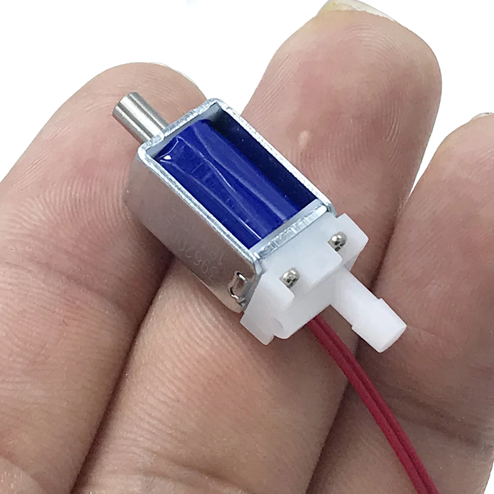 1 stk. normalt åben magnetventil  dc 3.7v 5v 6v mikro-n/o-ventil elektromagnetisk luftventil udstødnings-elektrisk afbryder