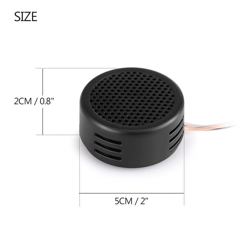 TiOODRE-Sonido automático de Audio Universal de alta frecuencia para coche, Mini altavoz de agudos con forma de cúpula de plástico, 2 uds.