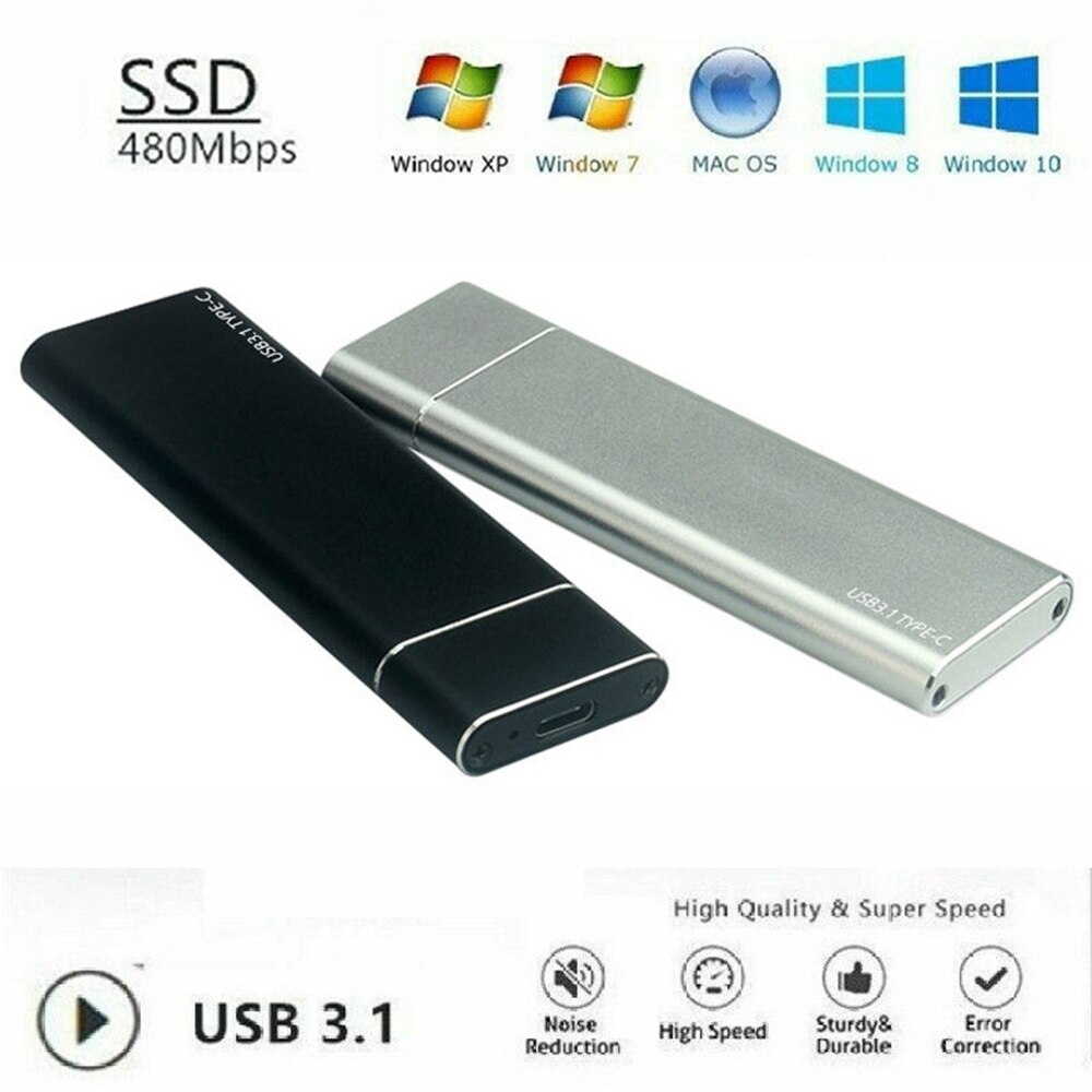 Unidad de estado sólido móvil SSD 1/2/4T, dispositivo de almacenamiento, disco duro externo portátil tipo C, USB 3,0, disco duro de estado sólido para ordenador portátil