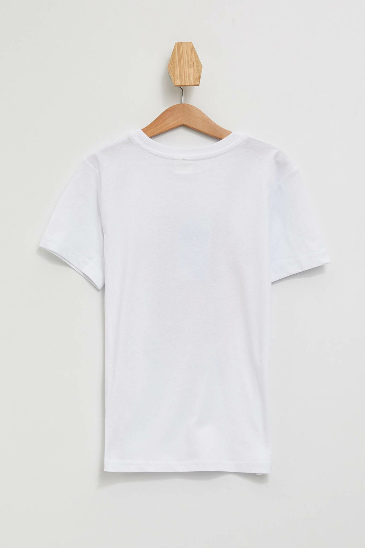 DeFacto Junge Oansatz Kurzarm T-Shirt Kinder Casual Brief Muster Tops Jungen Komfort Kleidung Sommer Weiß-M3131A619HS