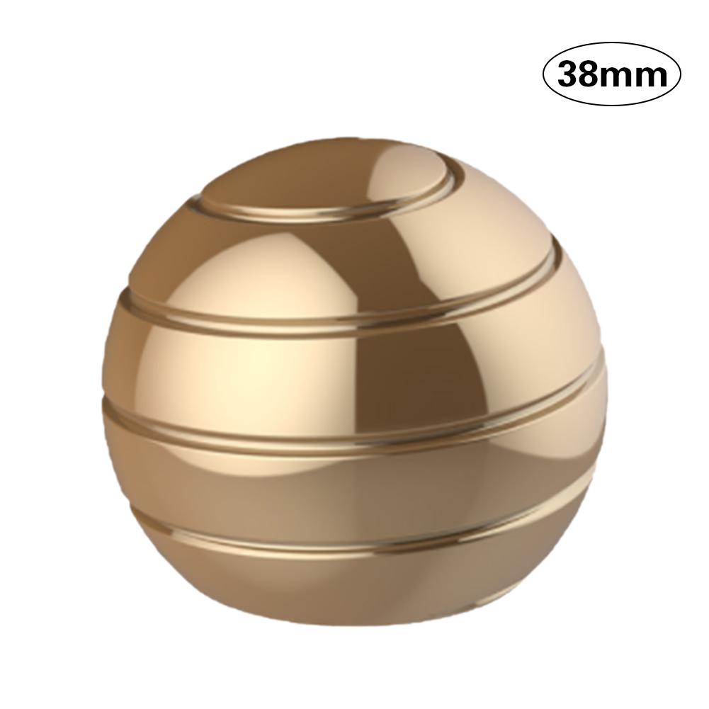 38/45/54mm Desktop Decompression Rotating Spherical Gyroscope Kinetic Desk Toy Metal Gyro Optical Illusion Flowing Finger Toy: 01