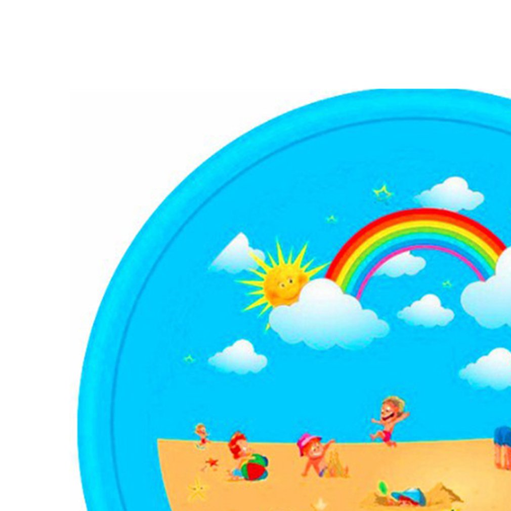 Outdoor Lawn Beach Sea Animal Inflatable Water Spray Kids Play Pad Mat Water Games Beach Mat Cushion Toys