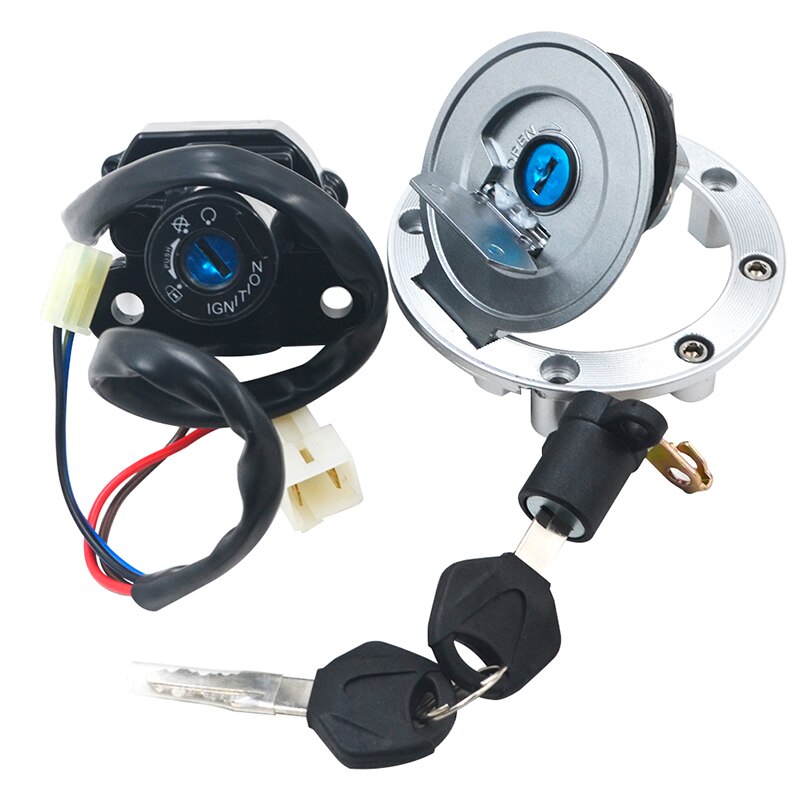 En motorsykkel tenningslås lås drivstoff gass tank lokket håndtak lås for yamaha  mt03 fz09 mt09 fz6 xj6 fz6r yzf -r1 fjr 1300 yzfr 1