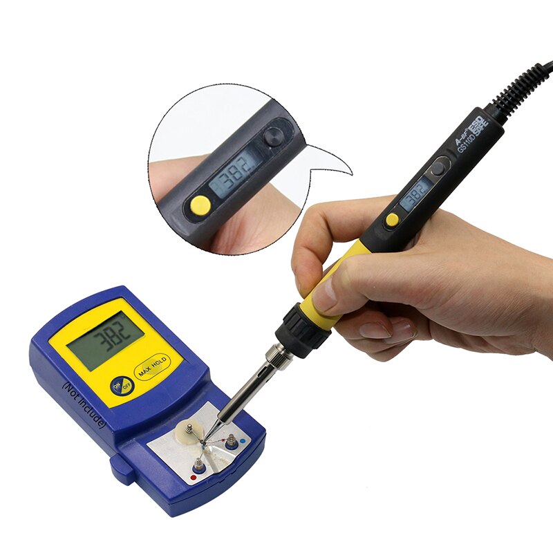 Electric Soldering Iron LCD Display Adjustable Temperature Hand Welding Tool Kit 220V Solder Iron with Soldering Tips