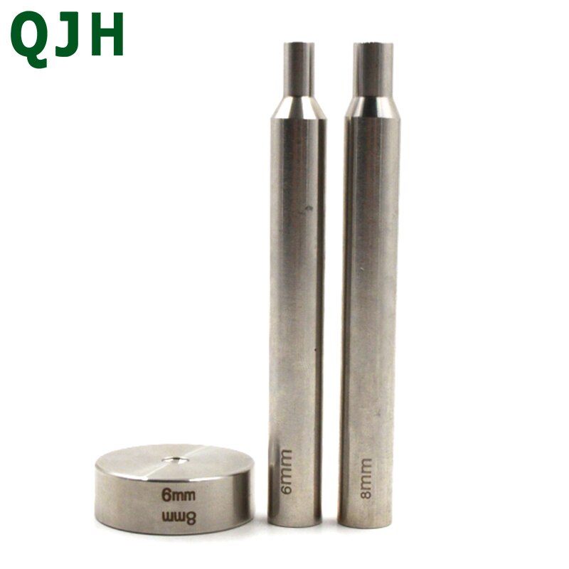 6mm/8mm rivet mounting tool kit garment leather button stamping installation combination tool