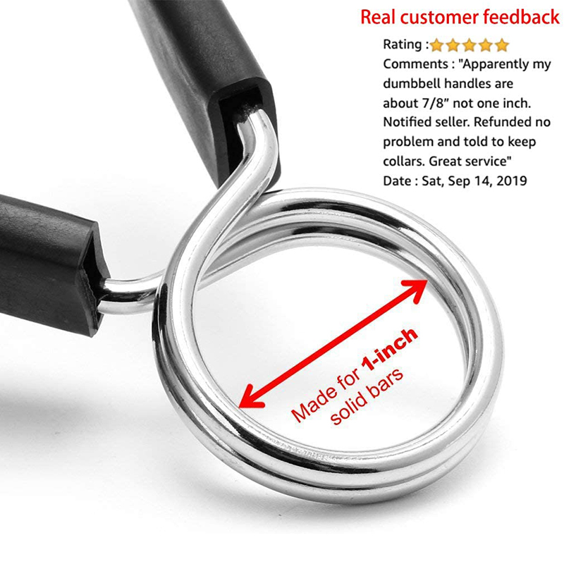 Spring Clip Collars For Weight Bar Dumbbell Lock Collar Handles Barbell Clamps Bumper Plate for Weightlifting Strength Training