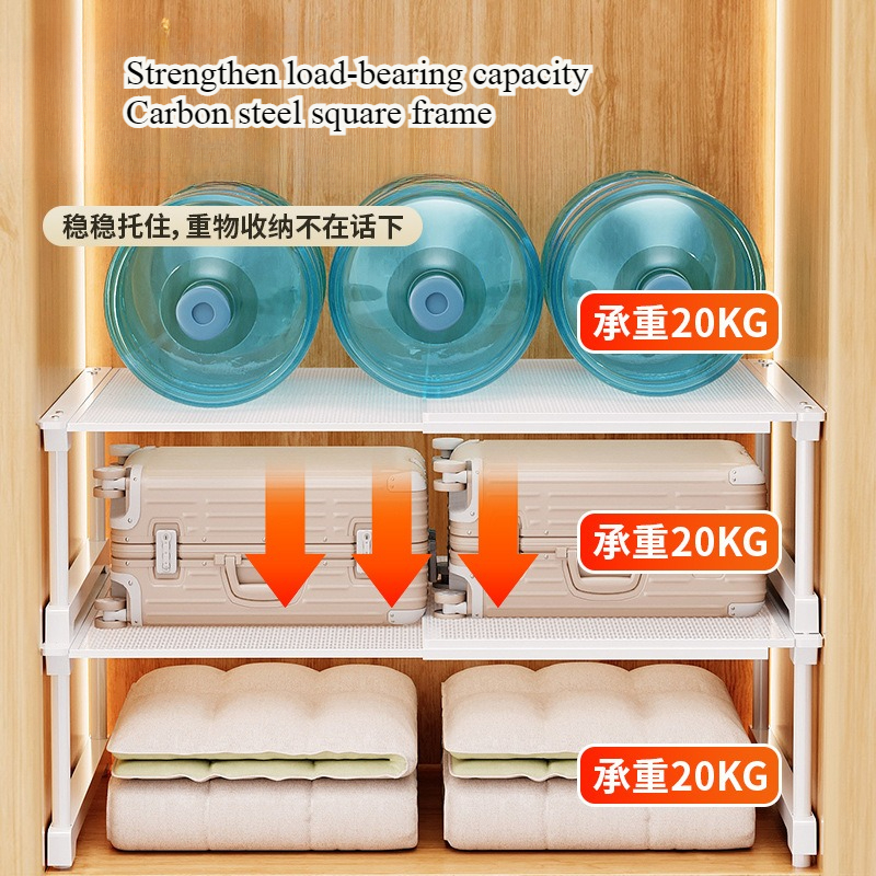 Scalable Wardrobe with Layered Partitions Wardrobe Partition Boards Cabinet Interior Compartments Storage Shelves and 스토리지 베이