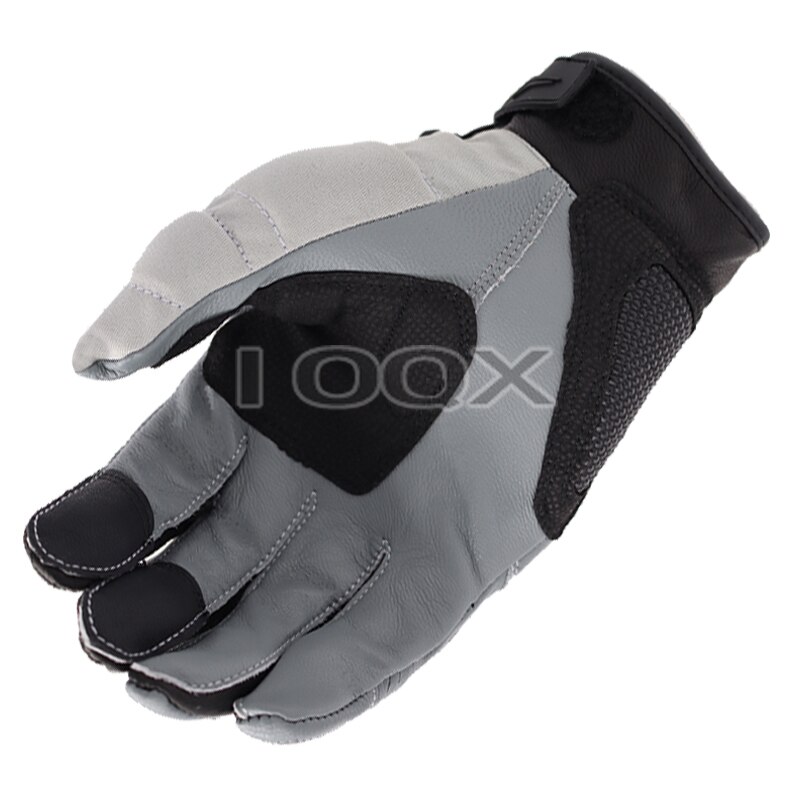 Schwarz-rot Moto-Cross-Rallye-Handschuhe für GS 1200, Motorrad Radfahren Team Rennen, Lederhandschuhe