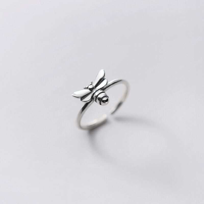 Anelli da donna regolabili in argento sterling 925 con ape, regalo di gioielli di design di lusso per matrimonio, donna GaaBou