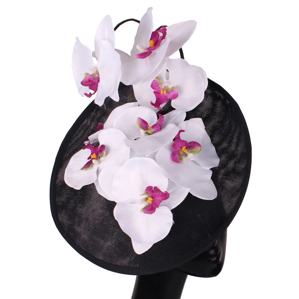 Mulheres Floral Decor Chapelaria Boné, Chá Fascinador Chapéu, Flor Extravagante Headwear, Bonito Headwear, Festa Derby, Elegante senhoras: PEACOCK BLUE