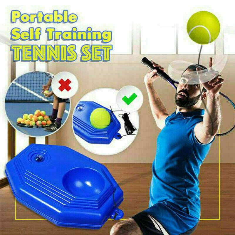 Profi Einzel Tennis Trainer Ausbildung Werkzeug Praxis Rebound Bälle Zurück Basis Ball UK