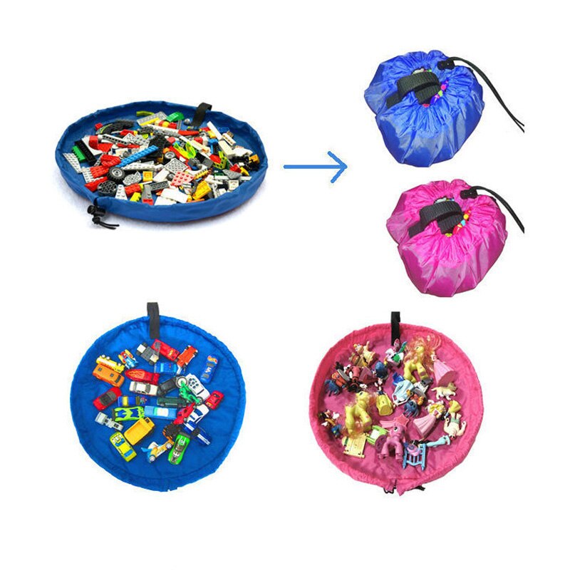 Bolsa de almacenamiento de juguetes de niño para niños, bolsa de almacenamiento de juguetes, alfombra, alfombra, organizador, cesta, cajas para mantas de gran capacidad, bolsa de almacenamiento de Juguetes