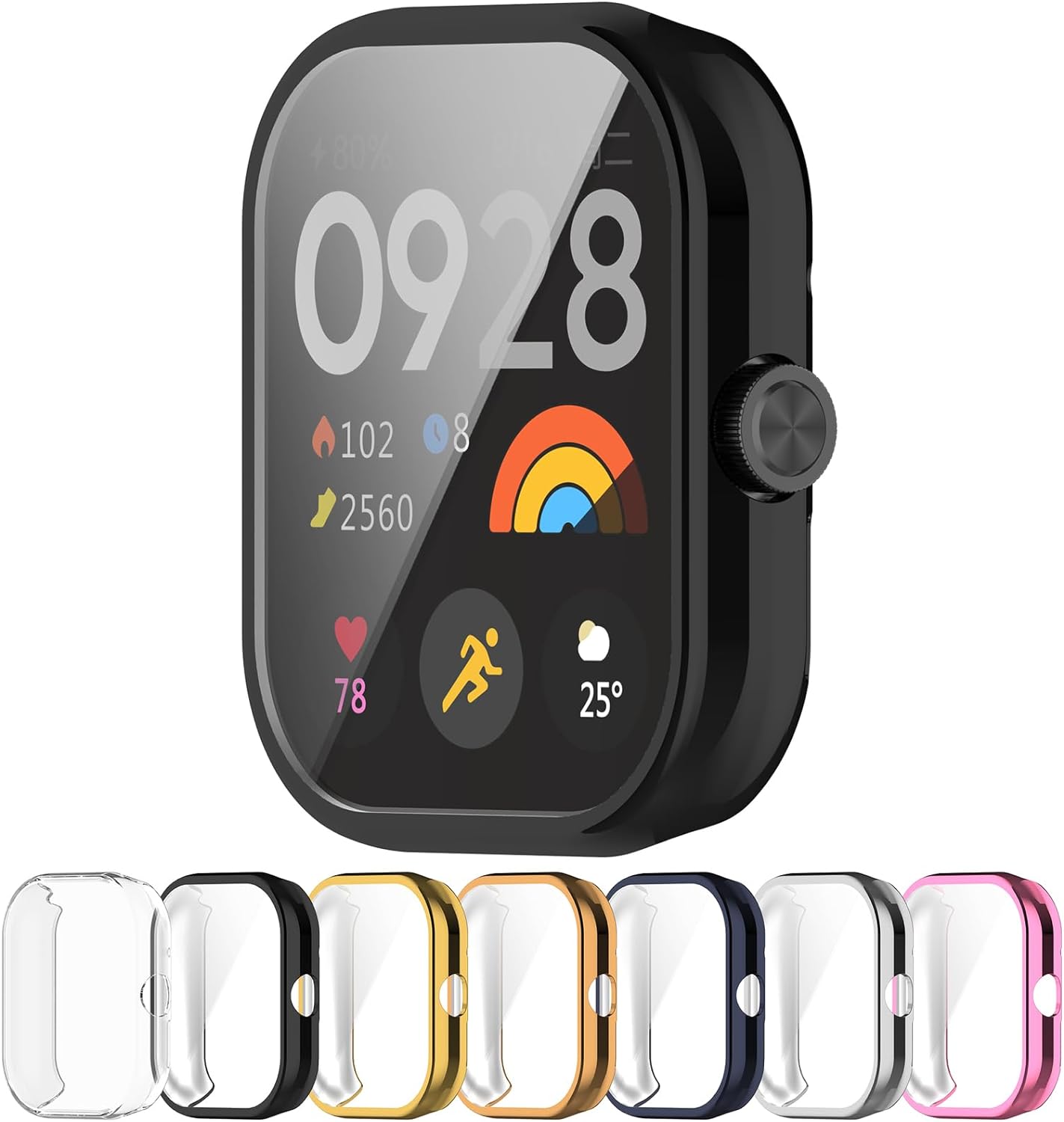 Funda protectora para Xiaomi Redmi Watch 4 3 accesorios, Protector de pantalla de TPU suave para Xiaomi Redmi watch 3 Active/3 Lite