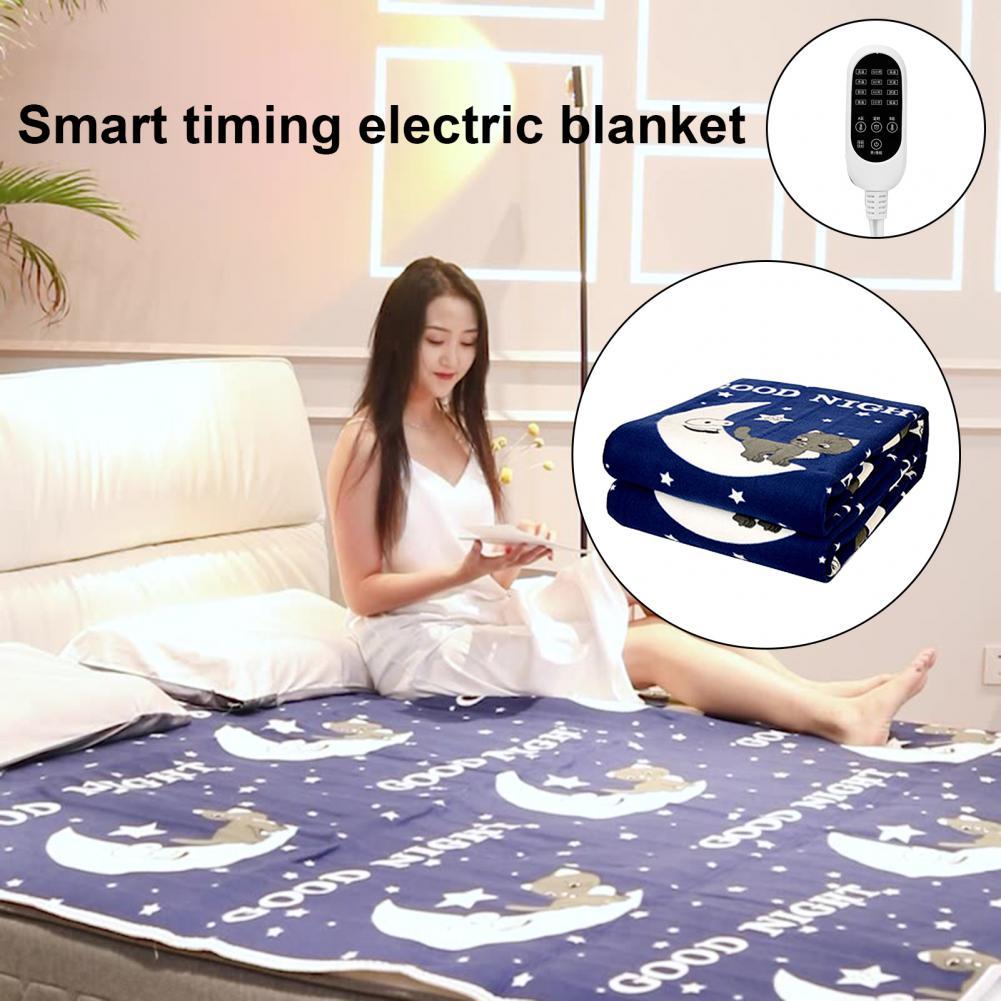 Electric Blanket Energy-efficient Quick Warming Safe Soft Surface Double Thermal Blanket Super Soft Flannel Heating Blanket