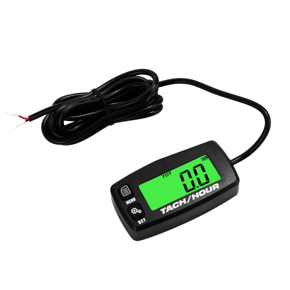 Lightweight Digital Tach Hour Meter Tachometer With Backlit LCD Waterproof 2/4 Stroke Engine Motorcycle Gauge Accessories