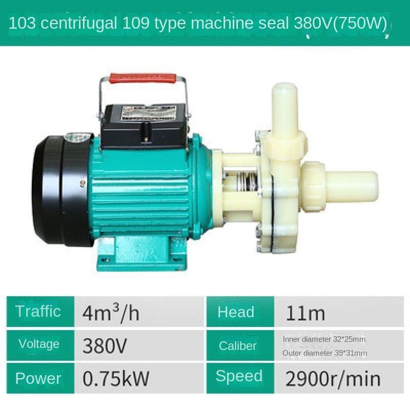 Acid And Alkali Resistant Chemical Pump 750W Self-priming Water Pump Corrosion Resistant low Noise 2900r/min 220V/380V Optional: 380V