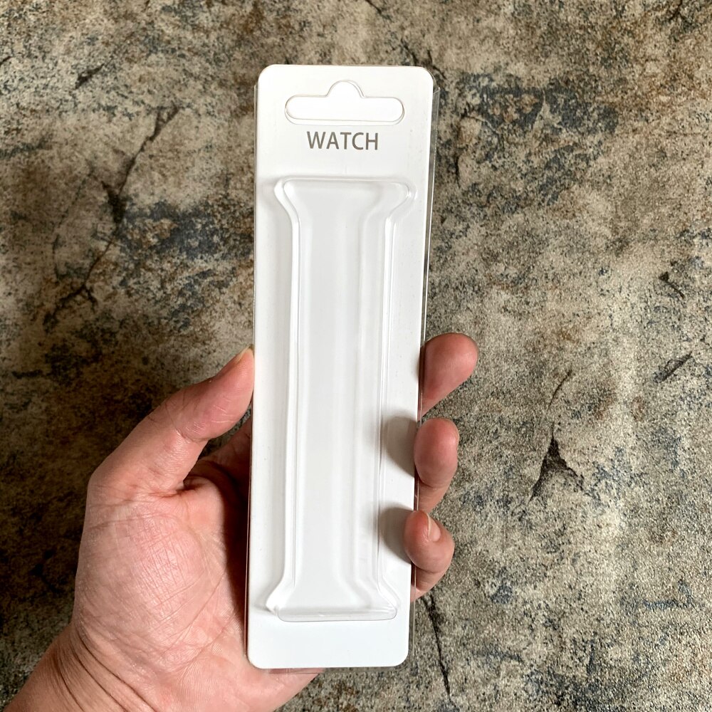Caja de embalaje para Apple Watch, paquete de correa de cuero/silicona/nailon, estilo Simple Mini, 20 Uds.