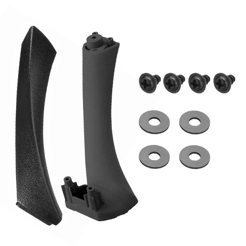 2 Pcs Rechts Links Side Inner Voordeur Panel Handvat Pull Trim + Cover Voor Bmw E90 E91 3 Serie auto Interieur Accessoires: Black Right