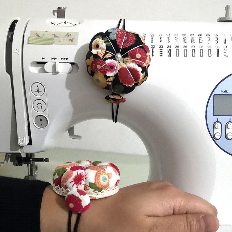 Mini Round Wrist Sewing Pin Cushion Multi-purpose Pincushion DIY Sewing Machine Hand Hanging Pin Holder Ball Alfileres Para Cost