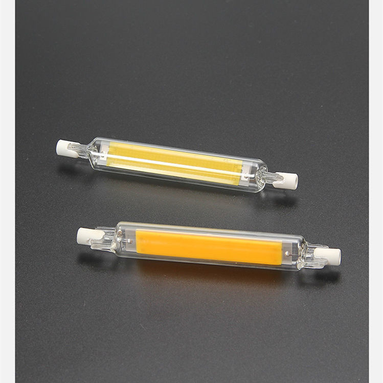 LED R7S Glass Tube COB Bulb 78MM 118MM High Power R7S Corn Lamp J78 J118 Replace Halogen Light 50W 90W AC 110V 220V Lampadas