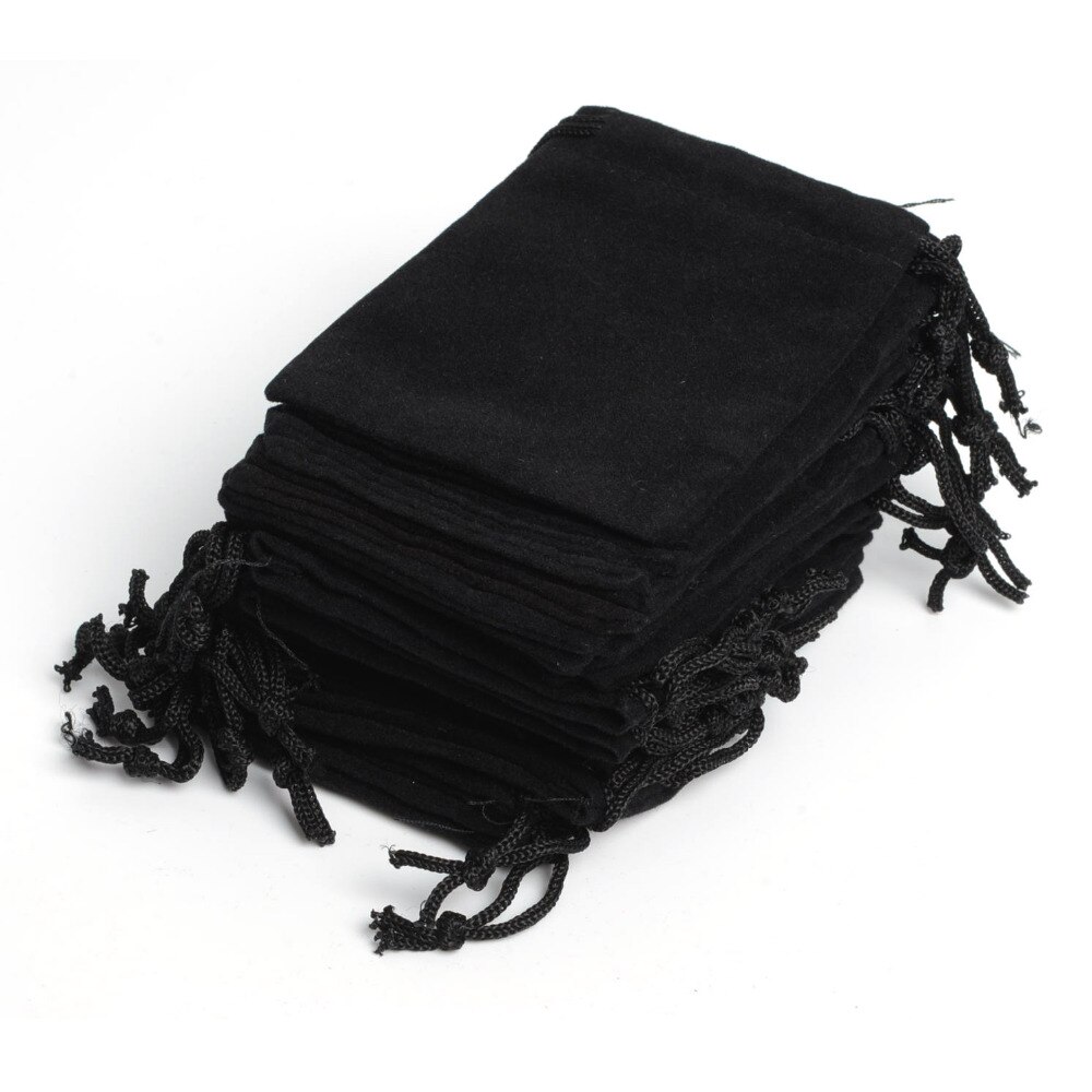 50Pcs Velvet Drawstring Pouch Bag/Jewelry Bag 7x9cm 2.75x3.54&quot;,Annual Party Year Christmas Wedding Bag pochette cadeau