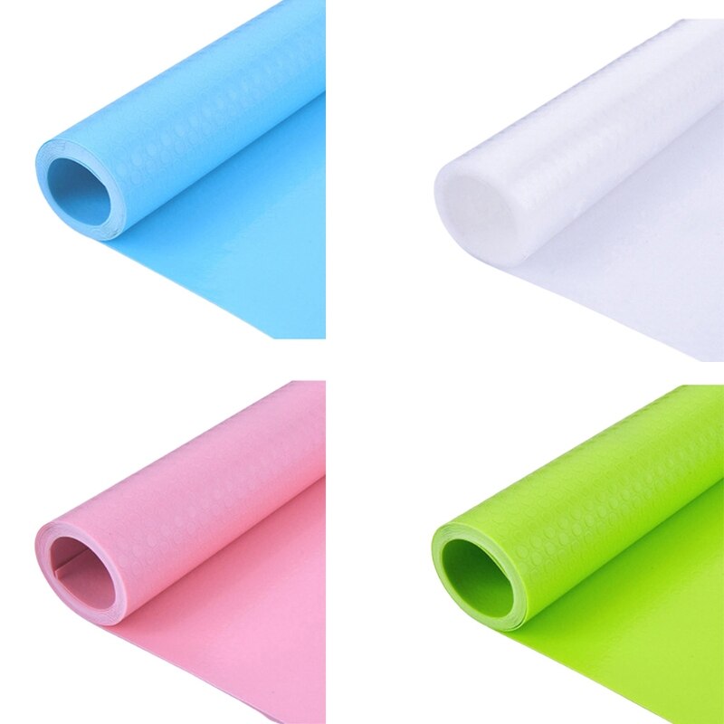 Cubierta de estante reutilizable, forro para cajón, alfombrilla para armario, a prueba de humedad, impermeable, antideslizante, para nevera, mesa de cocina, almohadilla de papel