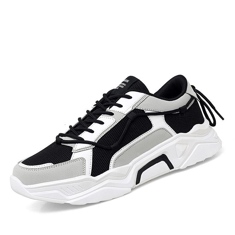 Zapatillas de primavera para Hombre Zapatos de malla informales para hombre joven zapatos de ocio calzado para hombre Zapatos cómodos transpirables 39-44: Black-g / 7