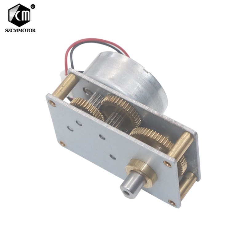 Flat Gearbox High Torque Gear Motor 3v-12v Low Speed Noise Micro Metal Motor Reductor Reversible CW CCW Hard Metal Gear Motors