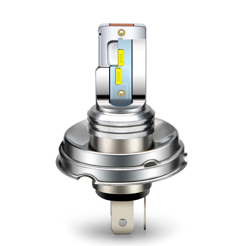 1pc Super White Yellow R2 P45t BA20D H4 12V 24V Motorbike Headlight 1860 4SMD Canbus Car Head LED Bulb Moped Scooter ATV Lamp