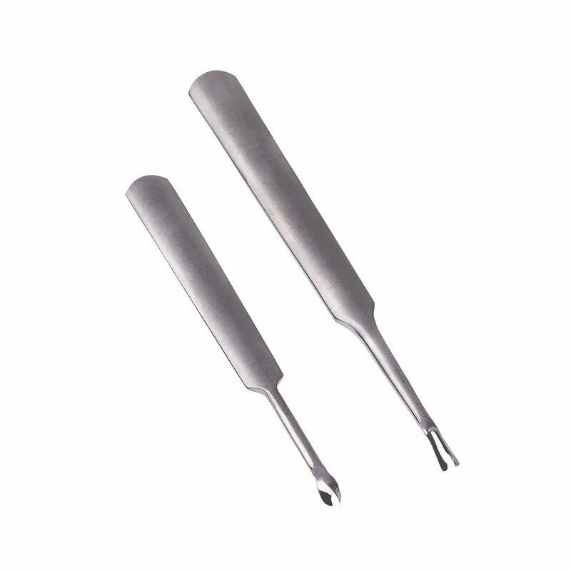 Handmade Leather Tools V / U-shaped Trencher Stainless Steel Trimming Device Hand-stitched Cow Leather Leather Art Diy Tool: 2 PCS