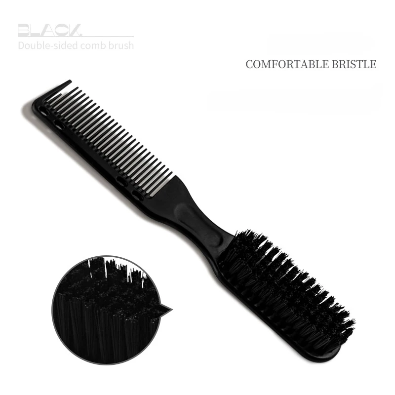 Peine de corte de pelo barbería accesorios peine barbero peines para el cabello peine Antiestático de cabeza plana cepillo de corte de pelo de diente ancho accesorios de peluquería