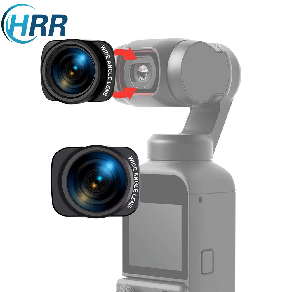 Hrr Groothoek Lens Voor Dji Pocket 2/1Camera, Osmo Pocket Lens Filter Magnetische Perfect Vlogging Accessoires