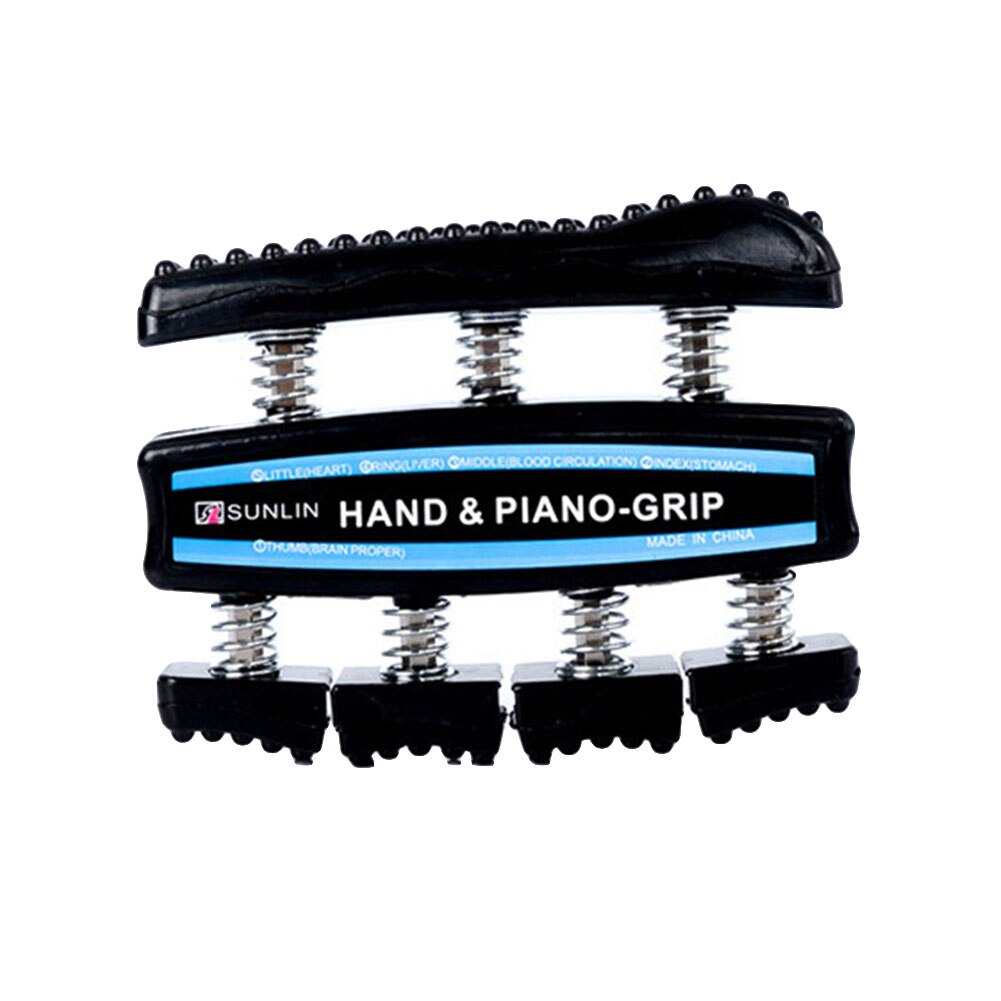 Spring Finger Power Strengthener Hand Grip Exercise Trainer Fitness Equipment: Black