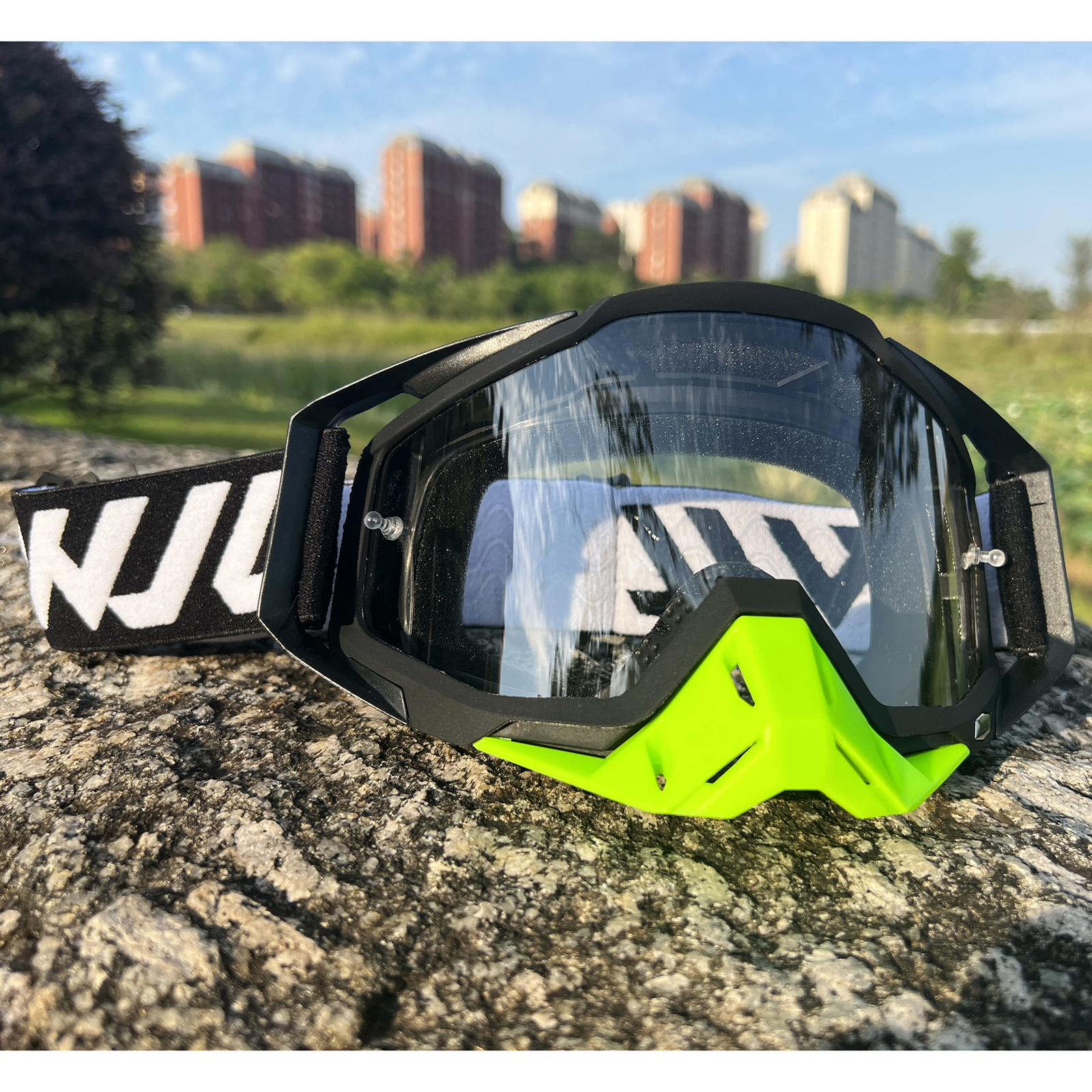 WJL Motocross-Brille, Motorrad-Sonnenbrille, Herren, MTB, ATV, Maske, winddichter Schutz, Skifahren, Radfahren, Rennen, Offroad-Brille