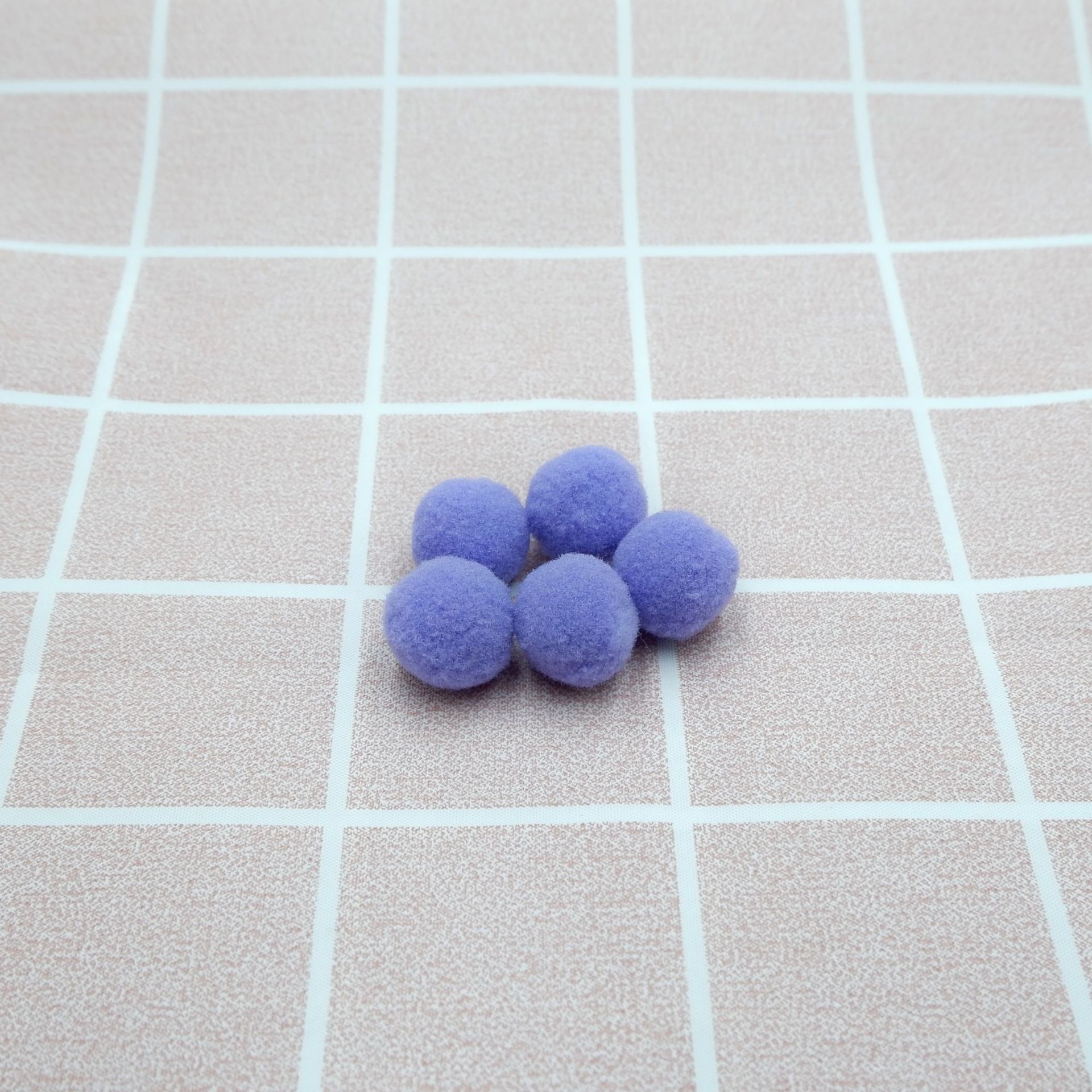 Home Decoration 500Pcs 8mm Pompoms Soft Pom Poms Fur Ball Arts Toys Crafts DIY Apparel Sewing Fabric Supplies FPJXZ146: Purple