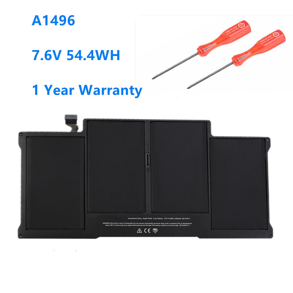 A1496 Laptop Batterie Für Apple MacBook Air 13 "A1466 MD760LL/EINE MD761CH/EINE A1496 Batterie 7,6 V 7150mAh