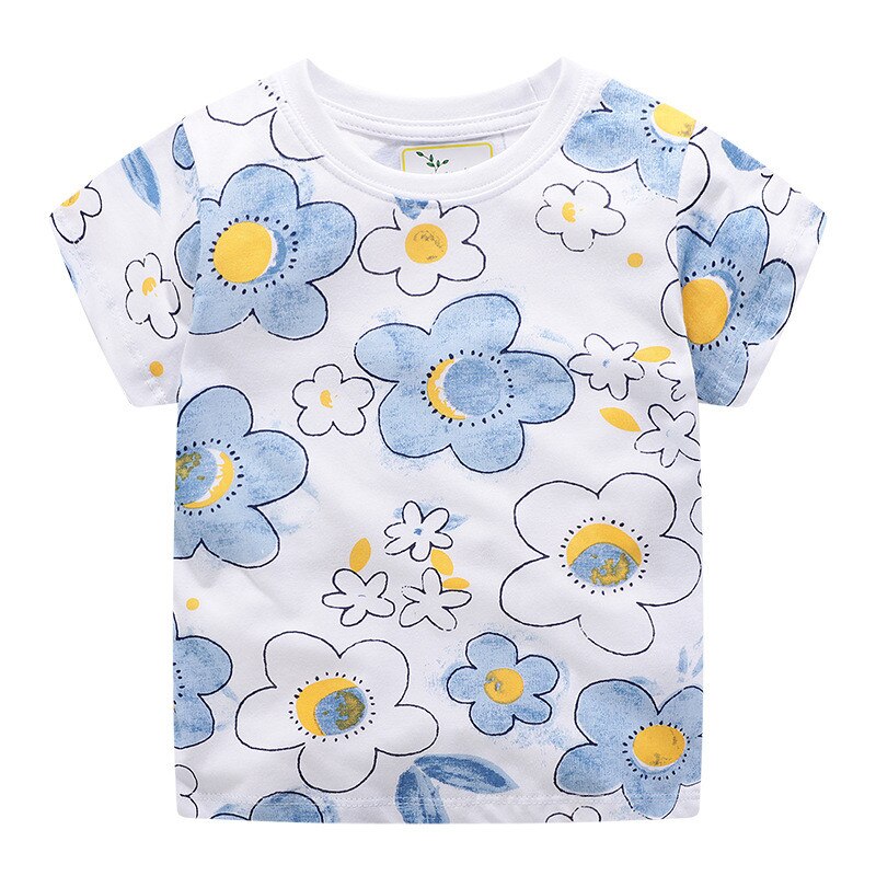 T-shirt sirène d'été pour filles | Vêtements en coton tricoté, à la
