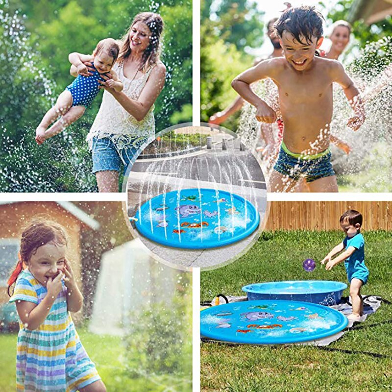 Strand Mat Kussen Speelgoed Opblaasbare Spray Water Dier Opblaasbare Water Jet Kinderen Sprinkler Speelkleed Tapijt Water Games