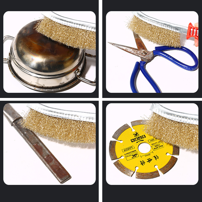 Durable BBQ Grill Cleaner Stainless Steel BBQ Cleaning Brush Grill Cleaner for Rust Removal Brush Barbecue Accessories