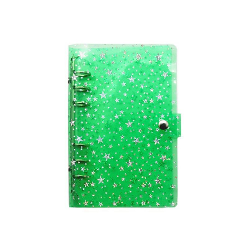 A5 A6 stars transparent binder notebook notebook inner core cover notebook diary notepad office stationery: AG  A6
