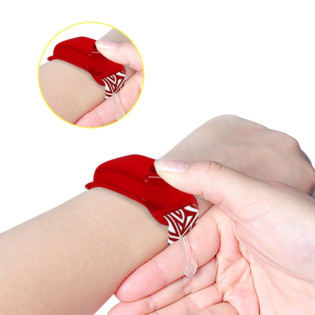 5Pc Handdesinfecterend Doseren Draagbare Armband Polsband Hand Dispenser Sub-Verpakking Siliconen Wassen Hand Gel Clean Tool 10ml