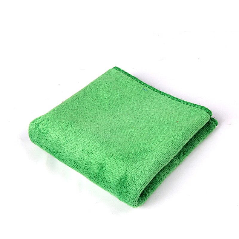 30*70cm bilrengøring i hjemmet mikrofiberrengøring auto blød klud vaskeklud håndklæde støvsuger mikrofiberhåndklæder: Grøn