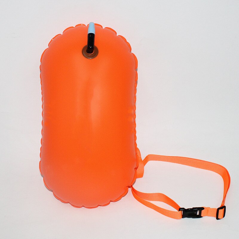 Simning livräddningsbojar förtjockad simboj enkel pvc krockkudde simning livboj boj dykning drivande vattensporter: Orange