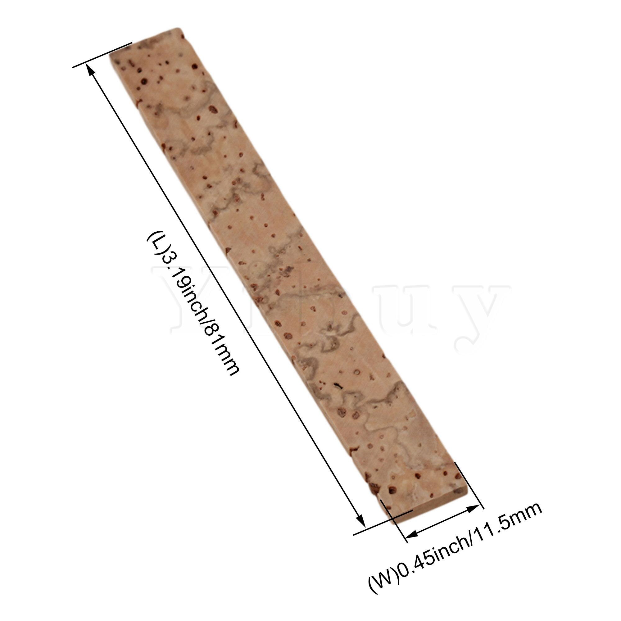 Yibuy 50x Clarinet Neck Joint Cork Sheet Musical Instruments Part 8x1x0.2cm