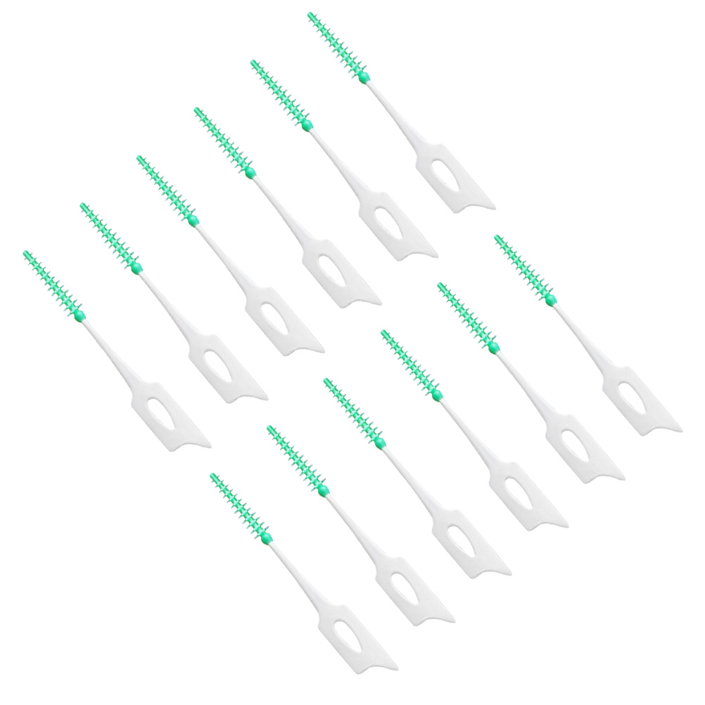 150pcs Silicone Interdental Brushes Between Teeth Floss Pick Care Brushes