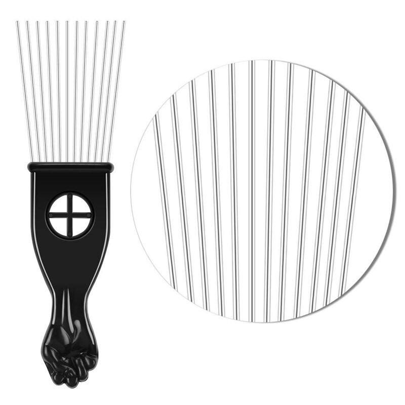 4 szt. Wybierz grzebień włosy afroamerykańskie szczotki metalowe robić włosów kolorowanie fryzjerskie grzebienie urządzenie robić stylizacji