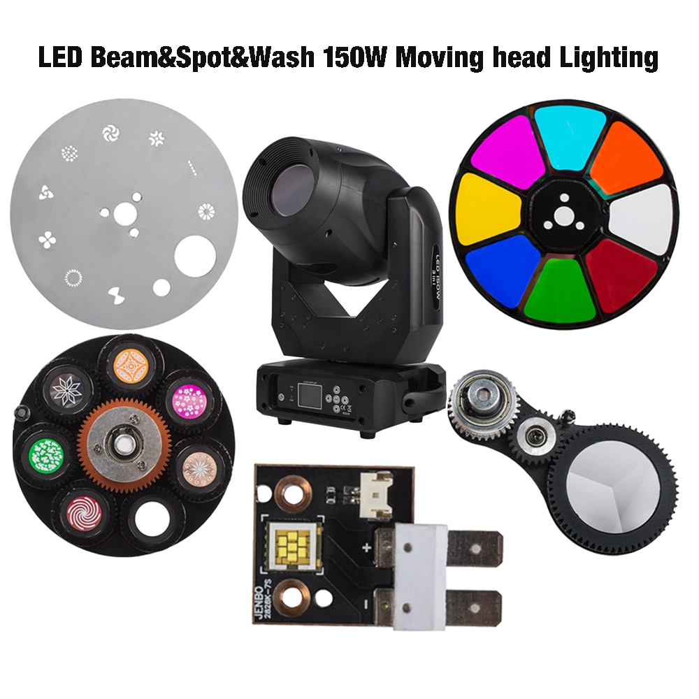 Strahl 150W Beleuchtung Teile LEDs Prisma Farbe Gobo Rad Für LED Stelle ziehen um Kopf Beleuchtung SHEHDS