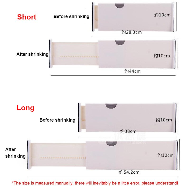 Adjustable Plastic ABS Drawer Partition Board Divider Holder Partition Drawer Organizer Storage Clothes DIY Home Accessories