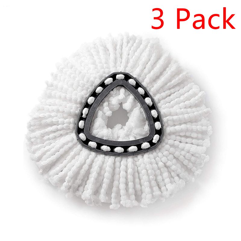 1/3/5PCs Microfiber Mop Clean Refill Replacement Head For Vileda Easy Mop Home Cleaning Tools Mop Accessories: 3 pack White
